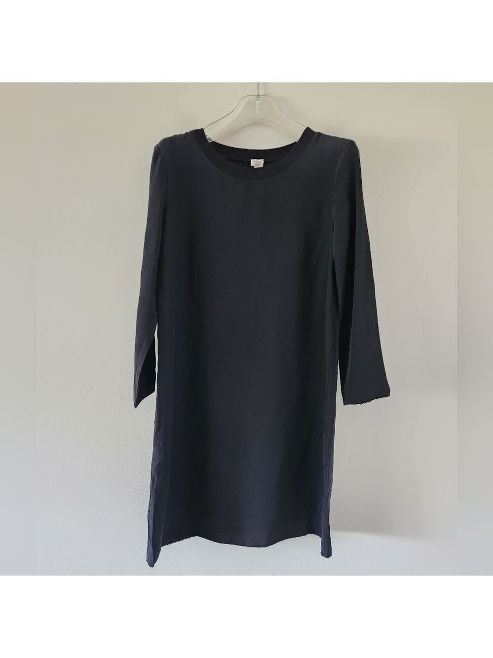 ARITZIA | Wilfred silk dress long sleeve black sz XS